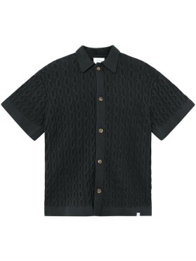 Les Deux - Garrett Knitted SS Shirt - Nav